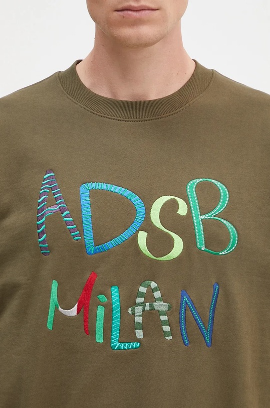 Andersson Bell felpa in cotone Milan Embroidery Sweatshirt verde atb1149u