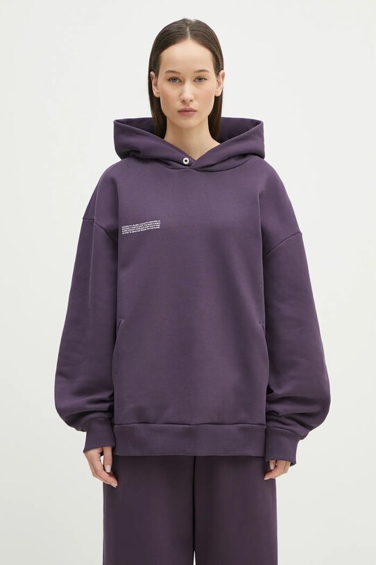 Pangaia bluza bawełniana 10001740 fioletowy AW24