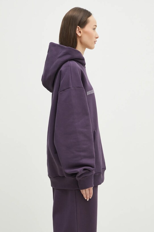 Pangaia cotton sweatshirt violet 10001740