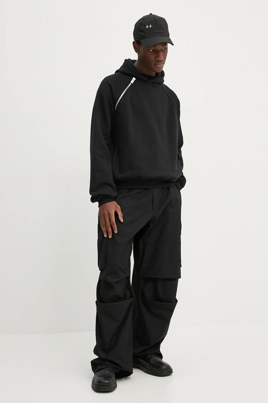 Odzież Heliot Emil bluza bawełniana HE.M.08.055.BLK01 czarny