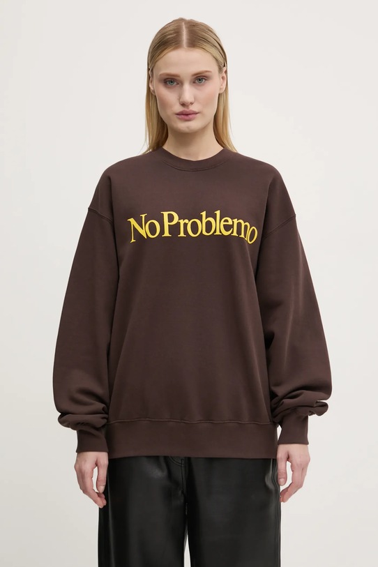 No Problemo cotton sweatshirt NP20002.02 brown AW24