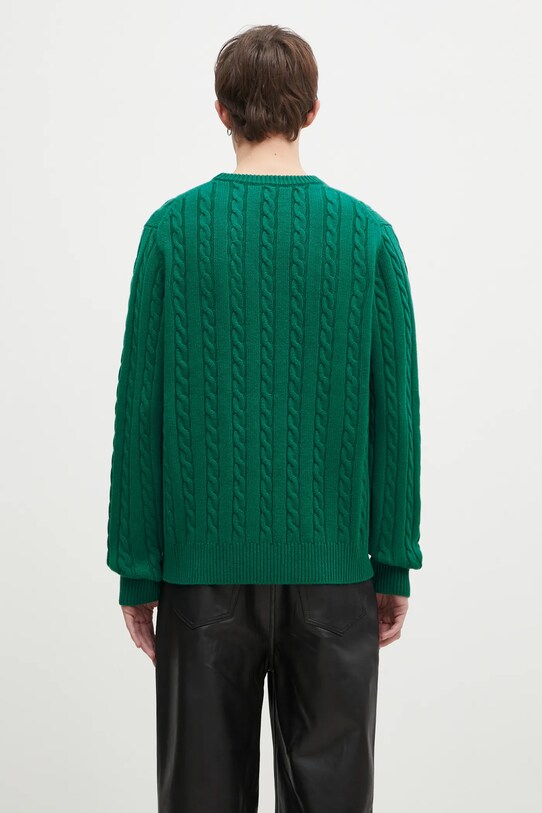 Одяг Вовняний светр FILA+ Cabled Knitted Crewneck 42FW24JJ02544C606 зелений