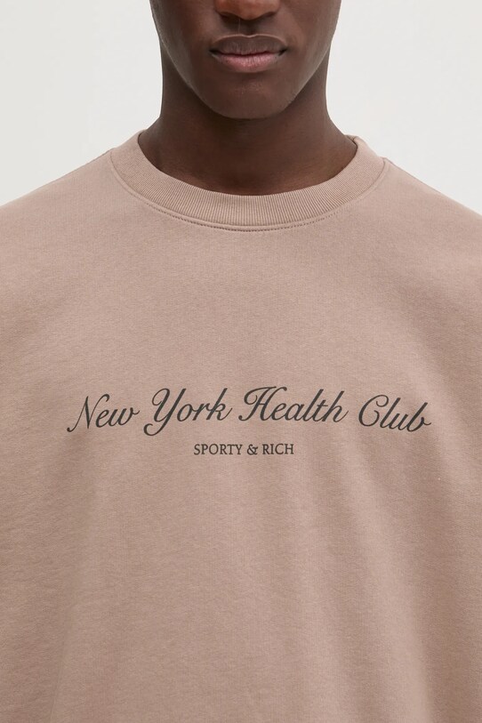 Хлопковая кофта Sporty & Rich NY Health Club ST071512043BE05