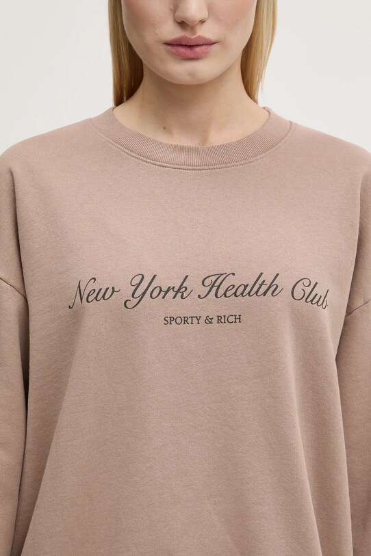 Хлопковая кофта Sporty & Rich NY Health Club ST071512043BE05