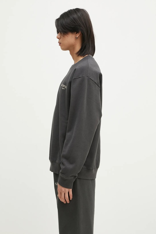 Clothing Sporty & Rich cotton sweatshirt Wimbledon ST071512304BA02 gray