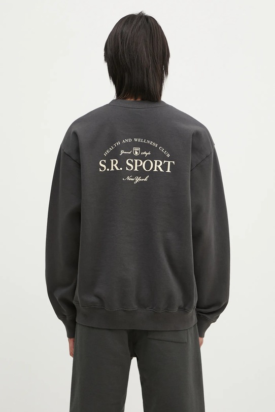 Sporty & Rich cotton sweatshirt Wimbledon ST071512304BA02 gray
