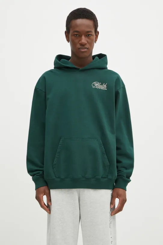 Sporty & Rich felpa in cotone Health Script sovrastampa verde ST070511078GR10