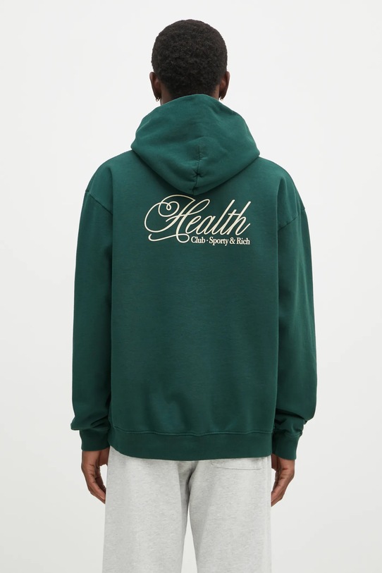 Sporty & Rich felpa in cotone Health Script ST070511078GR10 verde