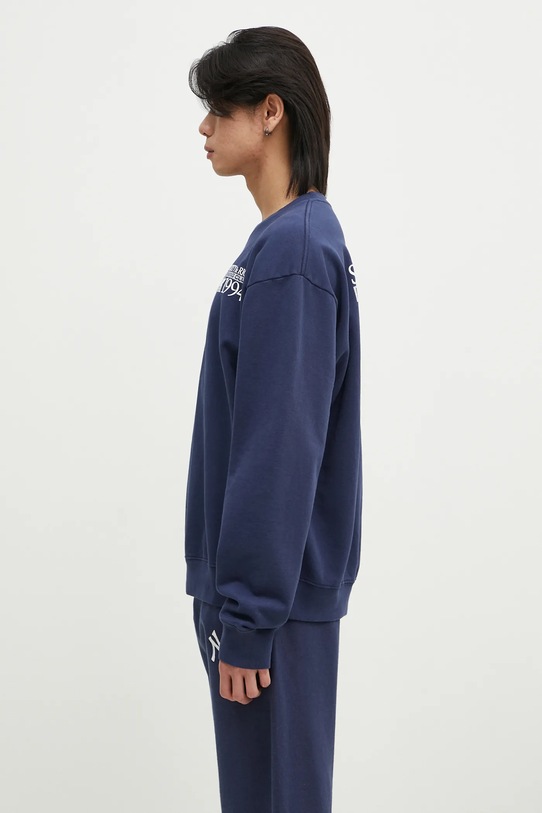 Sporty & Rich felpa in cotone Finish Line ST071516170BL32 blu navy AW24