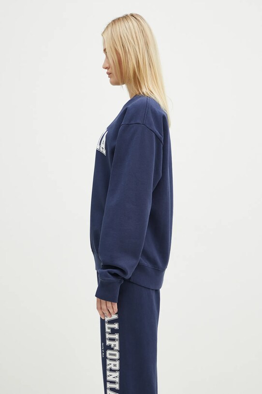 Бавовняна кофта Sporty & Rich California темно-синій ST071516501BL32