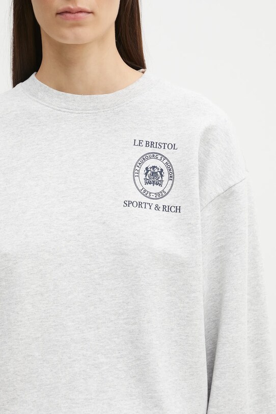 Кофта Sporty & Rich Crest Seal 100th серый ST071517620GY03