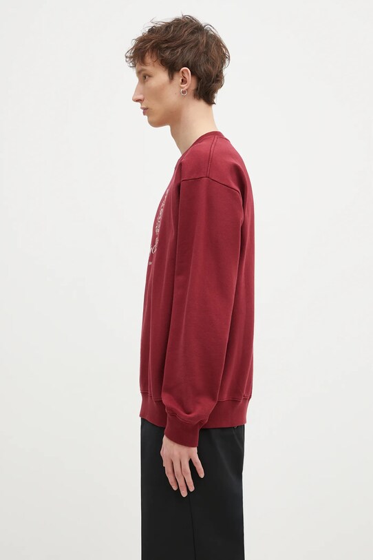 Clothing Sporty & Rich cotton sweatshirt Vendome Embroidered ST071506205RE10 maroon