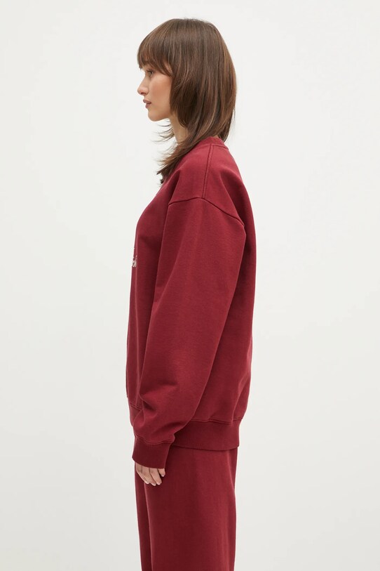 Sporty & Rich cotton sweatshirt Vendome Embroidered maroon ST071506205RE10