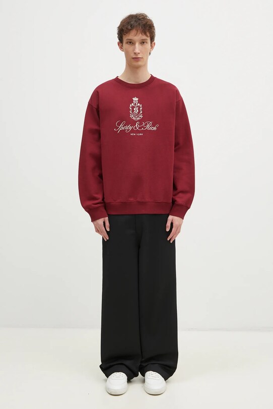 Sporty & Rich cotton sweatshirt Vendome Embroidered ST071506205RE10