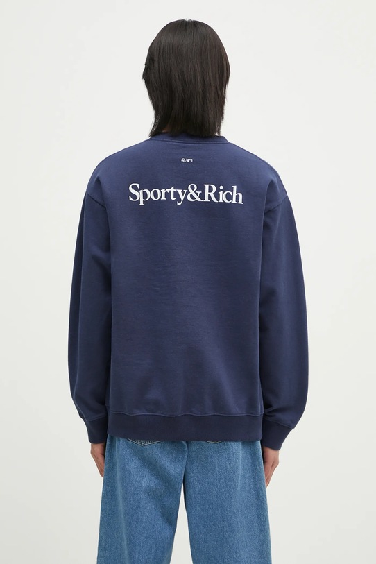 Pamučna dukserica Sporty & Rich Yankees Serif ST071505635BL32 mornarsko plava