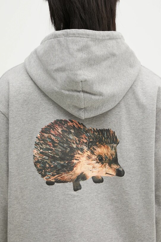 JW Anderson hanorac de bumbac Prickly Back Print Hoodie JW0210.PG1668.905