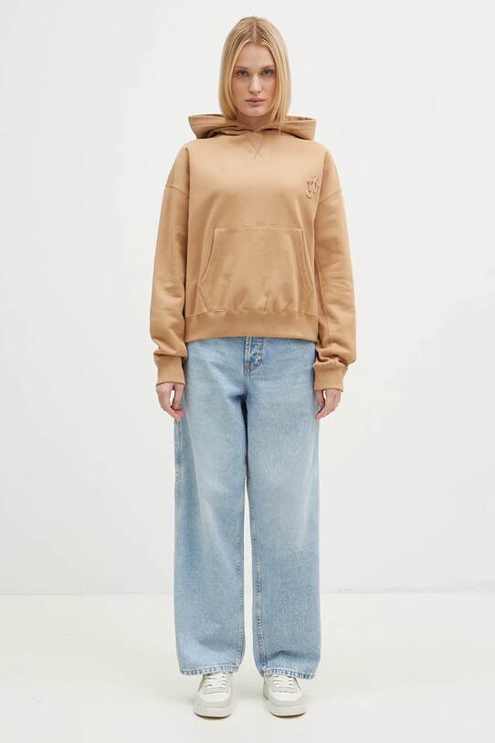 Bavlněná mikina JW Anderson Anchor Logo Hoodie JW0183.PG1631.132