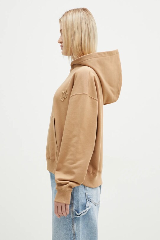 Bavlněná mikina JW Anderson Anchor Logo Hoodie béžová JW0183.PG1631.132