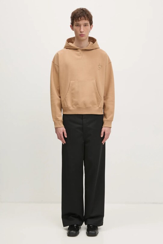 Bavlněná mikina JW Anderson Anchor Logo Hoodie JW0183.PG1631.132