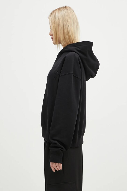 JW Anderson hanorac de bumbac Anchor Logo Hoodie negru JW0183.PG1631.999