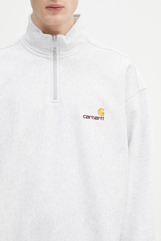 Кофта Carhartt WIP Half Zip American Script Sweat сірий I027014.482XX