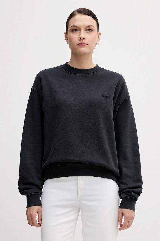 Bavlnená mikina Lacoste SH2837 tmavomodrá AW24