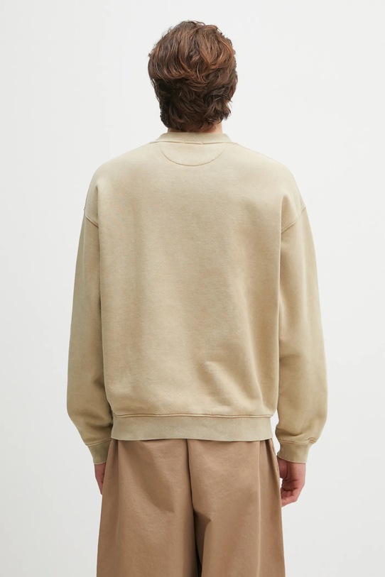 Βαμβακερή μπλούζα Lacoste SH2837 μπεζ