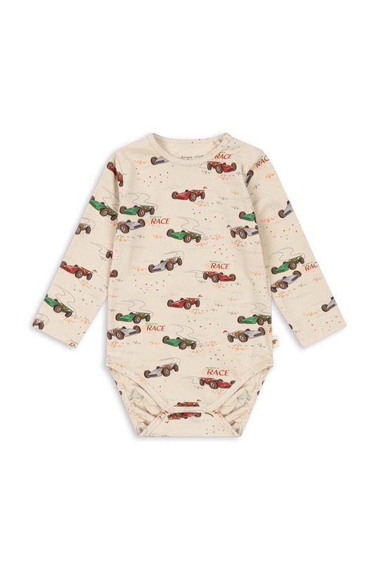 Боди для младенцев Konges Sløjd BASIC LS BODY GOTS бежевый KS101413.B