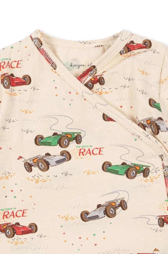 Chlapec Detské dupačky Konges Sløjd BASIC NEWBORN ONESIE GOTS KS101415.B béžová