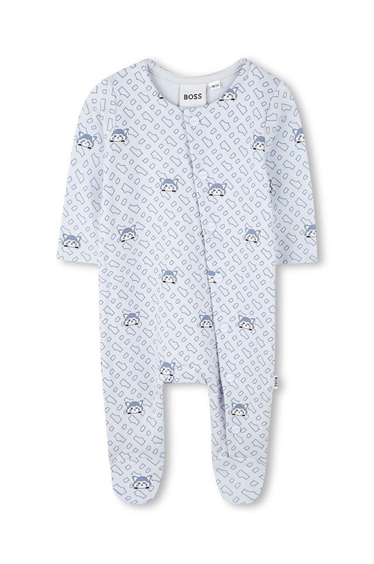 BOSS salopetă și pălărie pentru bebeluși J51060. albastru AW24