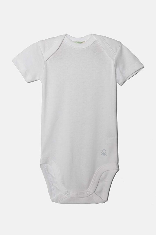 Дитяче бавовняне боді United Colors of Benetton 3-pack 3 шт блакитний 3GI70B079.W.Repro.9BYH