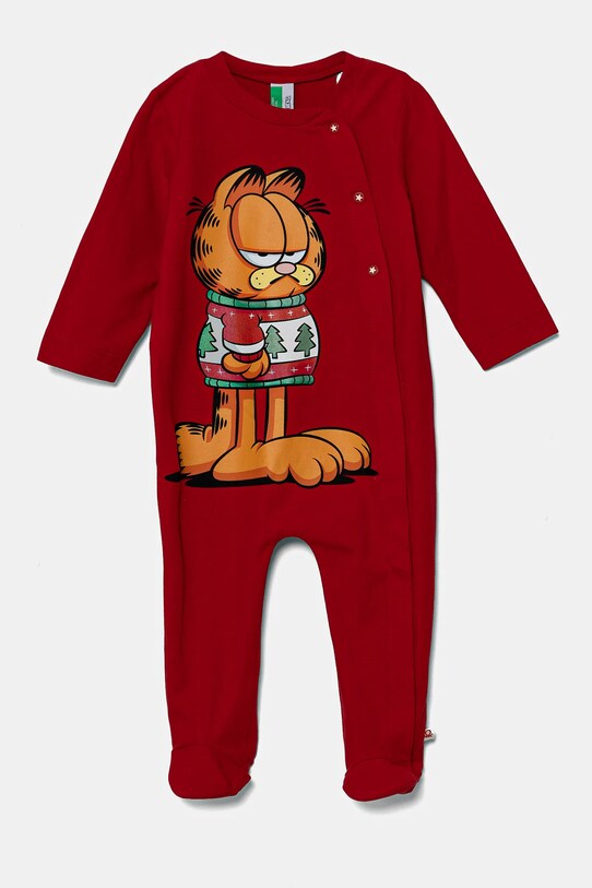 Kojenecké bavlněné dupačky United Colors of Benetton Postavičky z pohádek červená 3DKE0T02B.W.Seasonal