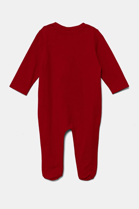 Kojenecké bavlněné dupačky United Colors of Benetton 3DKE0T02B.W.Seasonal červená AW24