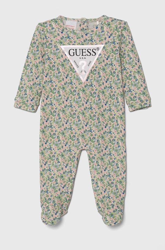 Bavlnené dupačky pre bábätká Guess Pre bábätká zelená S4YG04.KA6W4.9BYH