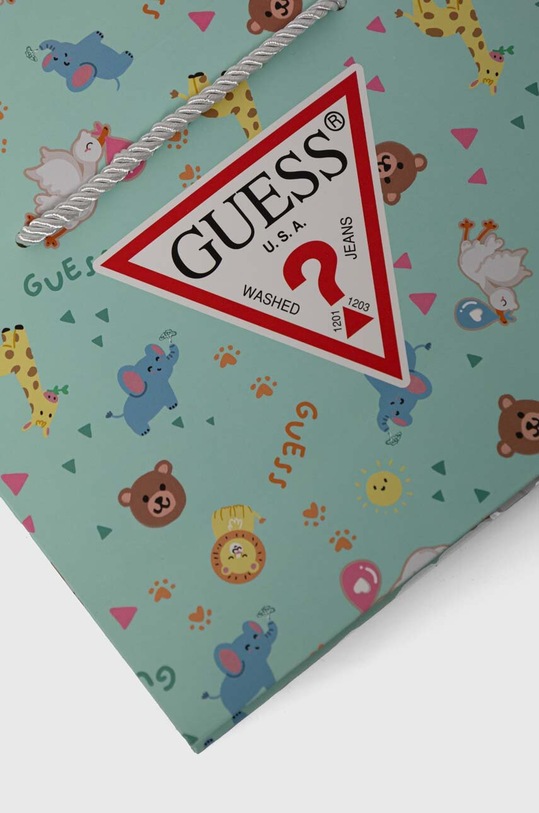Bavlnené dupačky pre bábätká Guess zelená S4YG04.KA6W4.9BYH