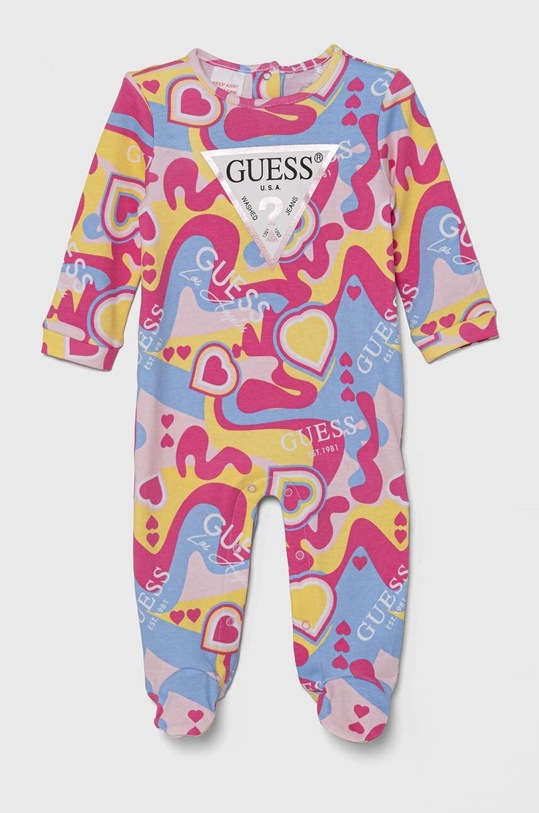 Bavlnené dupačky pre bábätká Guess Pre bábätká viacfarebná S4YG04.KA6W4.9BYH