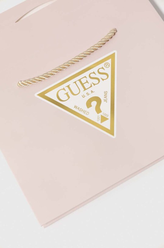 Detský bavlnený overal Guess béžová S4YG10.KAE14.9BYH