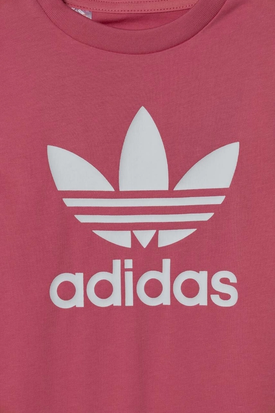 Дівчинка Бавовняний ромпер для немовлят adidas Originals GIFT SET IY0748 рожевий