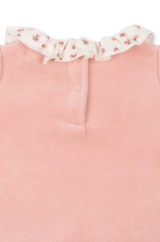 Дитячі повзунки Konges Sløjd MIFFA FRILL ONESIE GOTS рожевий KS101602
