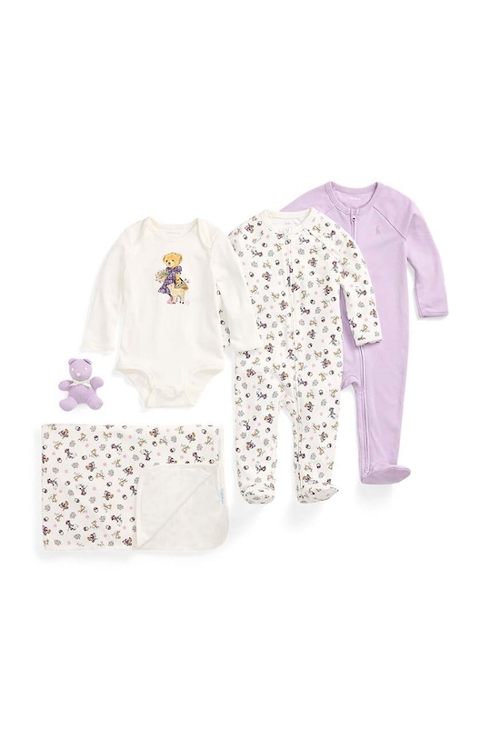 Detská súprava Polo Ralph Lauren Darčekový box fialová 310952334001