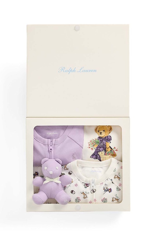 Detská súprava Polo Ralph Lauren 310952334001 fialová AW24