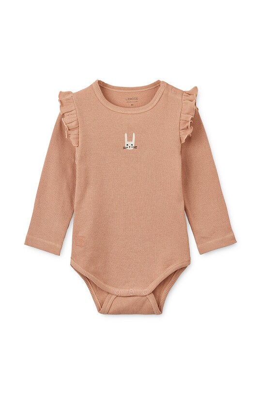 Fete Liewood body din bumbac pentru bebelusi 2-pack LW19526 galben