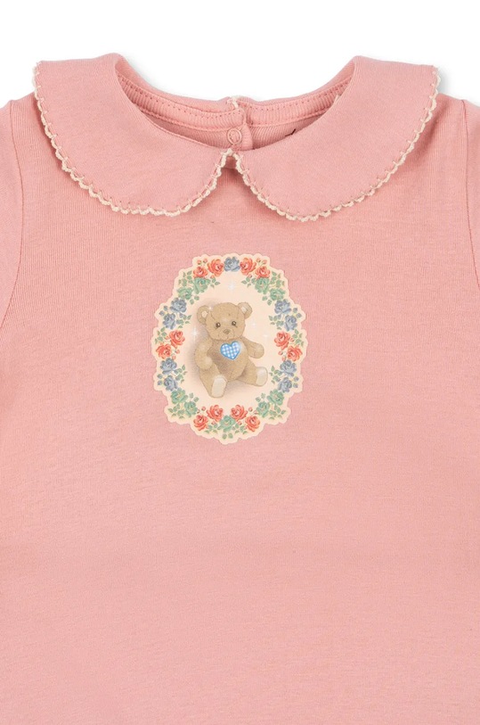 Detský bavlnený overal Konges Sløjd COTY PICOT GIFT SET KS101938 ružová