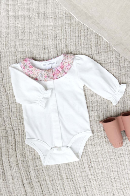 Tartine et Chocolat body din bumbac pentru bebelusi alb TZ11030.53.74