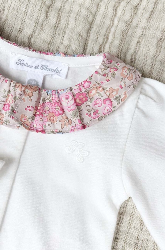 Tartine et Chocolat body din bumbac pentru bebelusi TZ11030.53.74 alb