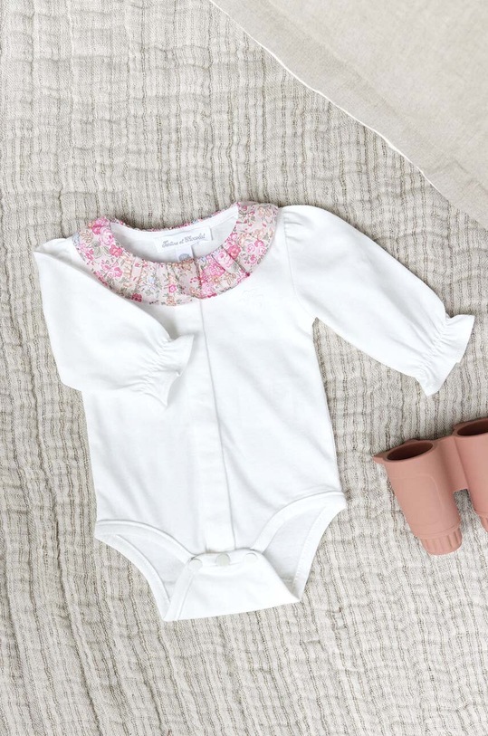 Tartine et Chocolat body din bumbac pentru bebelusi alb TZ11030.80.86