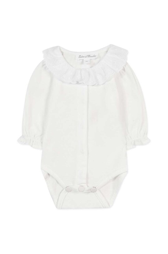 Дитяче бавовняне боді Tartine et Chocolat TZ11020 білий AW24