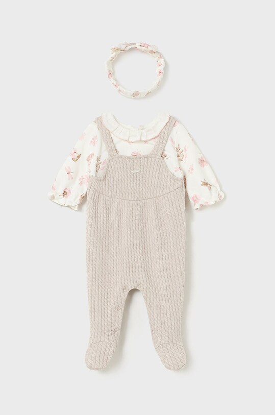 Mayoral Newborn pajacyk niemowlęcy 2602.2B.Newborn.9BYH beżowy AW24