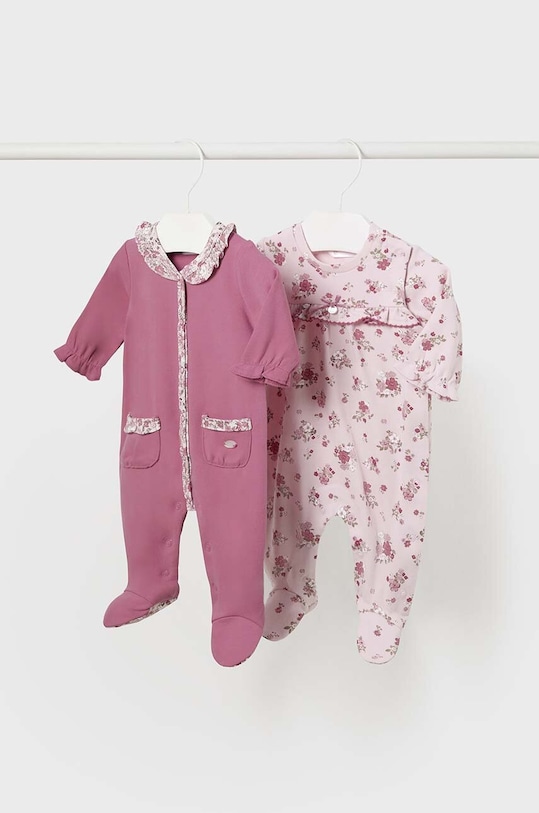 Detský bavlnený overal Mayoral Newborn ružová 2778.2E.Newborn.9BYH