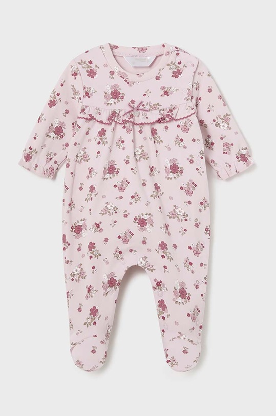 Detský bavlnený overal Mayoral Newborn 2778.2E.Newborn.9BYH ružová AW24